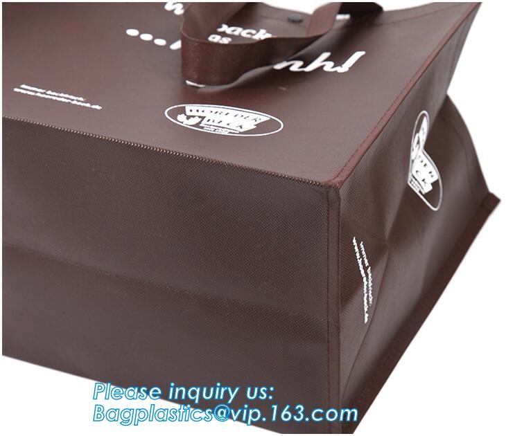 Wholesale factory custom fashion laminated non woven bag, Shopping printing fabric insulated foldable bag, custom pp non