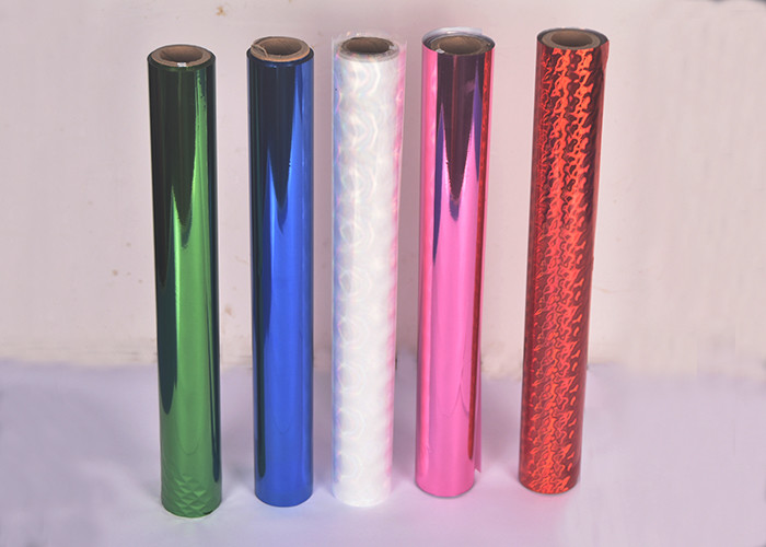 1 Inch Paper Core Thermal Lamination Film Embossing Red Color Protective 1000m