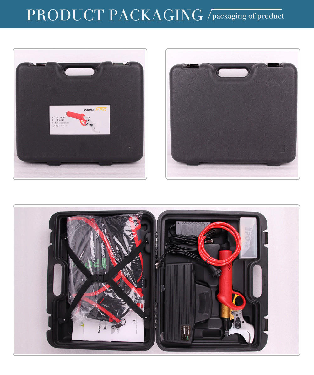 Swansoft Professional Electric Pruning Shears 4.0ah Li-ion Battery 4.0CM Bypass Electric Pruner