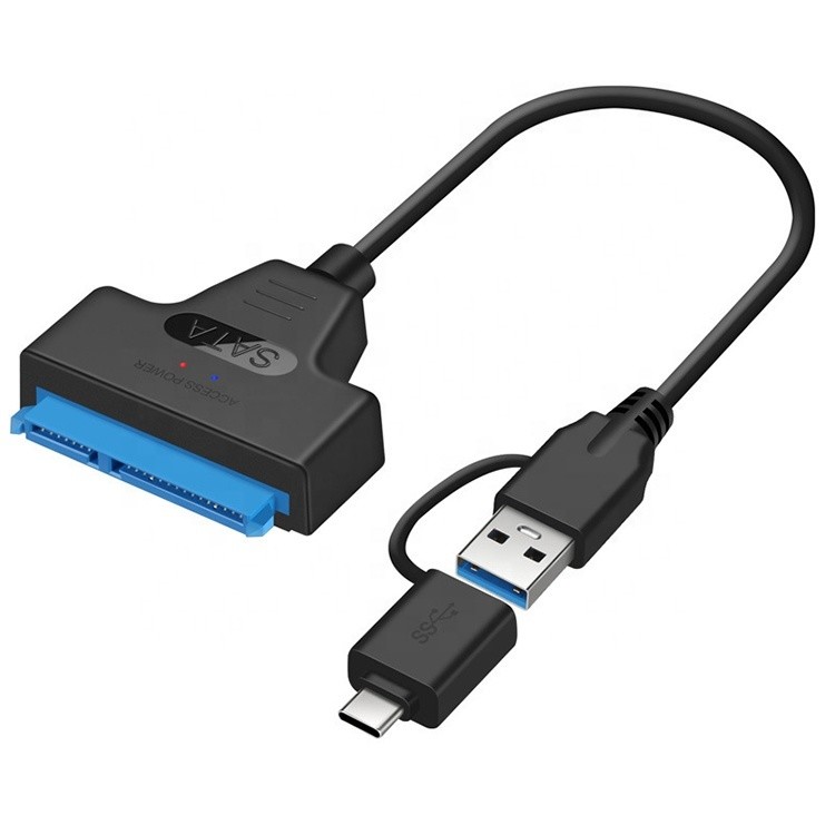 China High Speed 5Gbps 2.5 Inch SSD HDD Hard Disk Type C USB 3.0 Sata Adapter Cable on sale