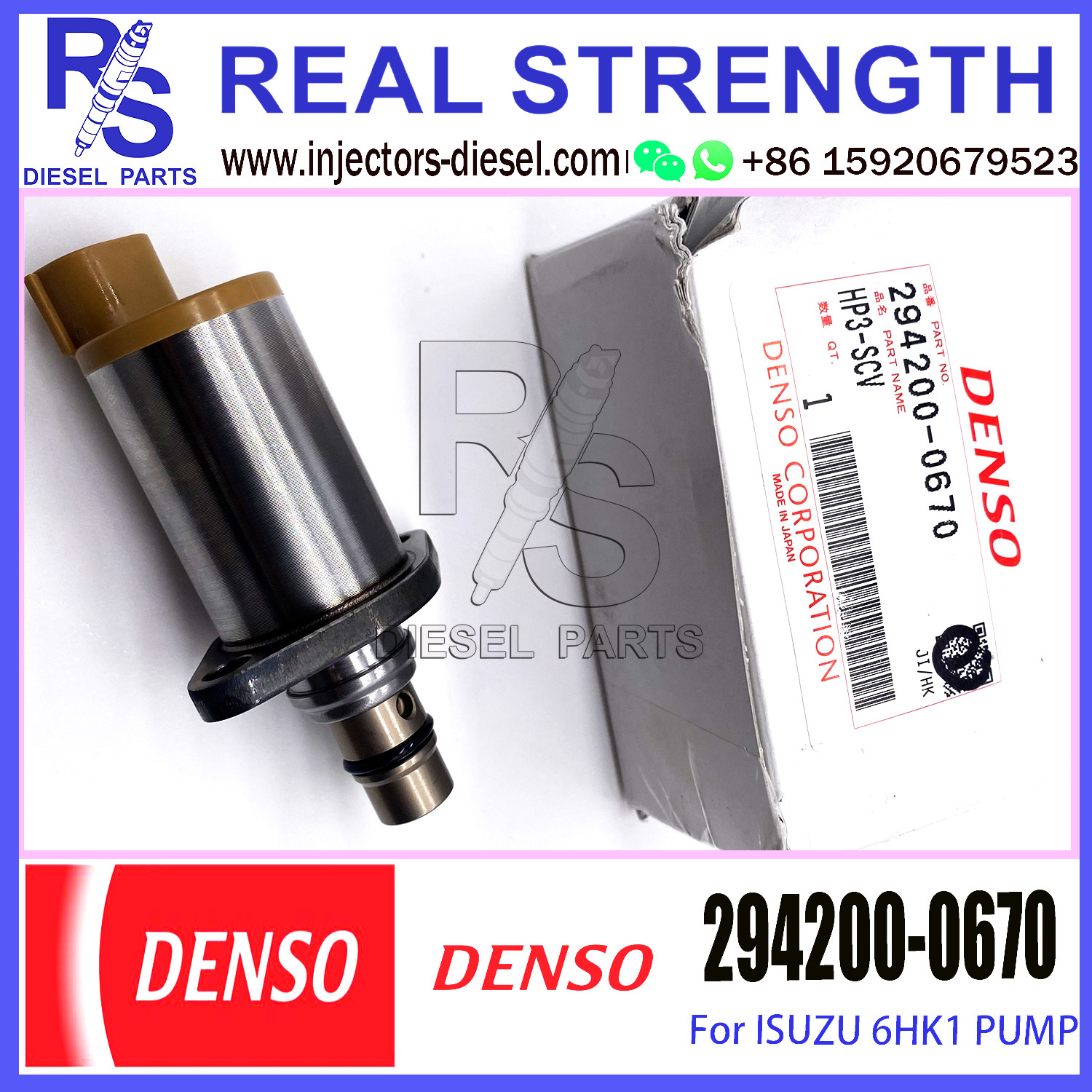 DENSO SCV Injector Control Valve 294200-3670 294200-0670 8-98181831-0 8981818310