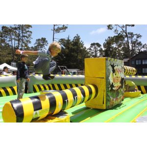  Custom Tarpaulin Inflatable Wipeout Obstacle Course Meltdown Game Machine Manufactures