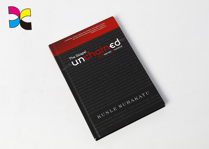 Offet Hardcover Book Printing Spot Shinny With Dust Jacket Black White Color