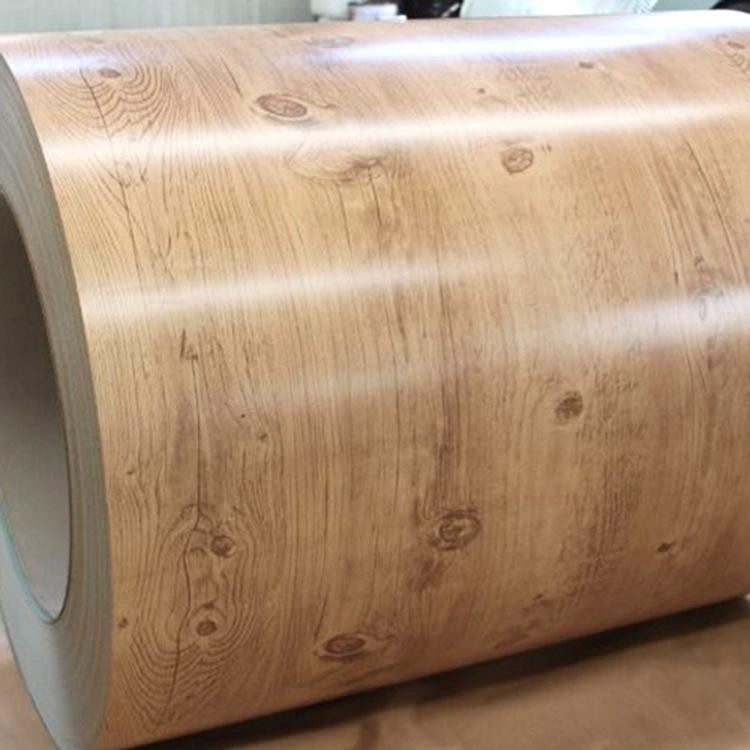 Wood Grain PPGI Steel Printech Color Coated Coil 1mm Marble Grain Surface