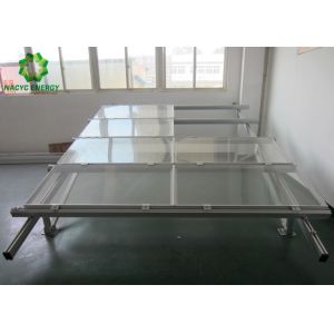 Flexibility Anodized Ground Mount Solar System Pre - Assembled Structure