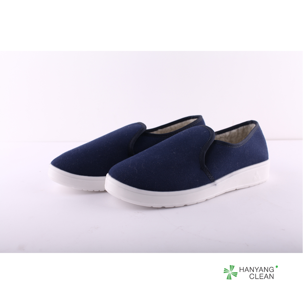 Winter PU Sole Anti Static Shoes Safety Canvas Shoes For Pharmaceutical Industrial