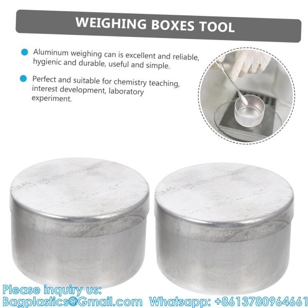 Aluminum Box Weighing Dish Narrow Spout Sampling Weighing Soil Collection Jar