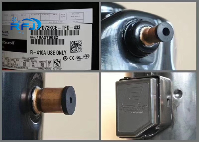 Low Noise Commercial Fridge Compressor ZR Series Copeland ZR47K3 Fewer Moving Parts