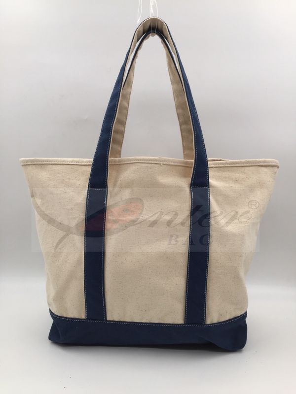 ECO Reusable Tote Bags , Natural Cotton Reusable Canvas Shopping Bags