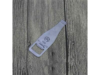 Bottle Shape Stainless Steel Beer Bottle Opener,Die punched stainless steel beer