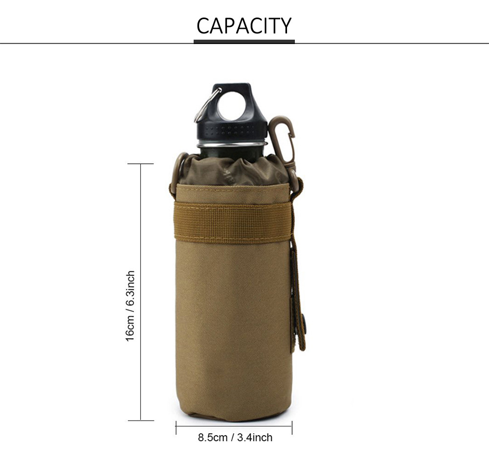 Scraping Resistant Nylon Tactical Water Bottle Pouch