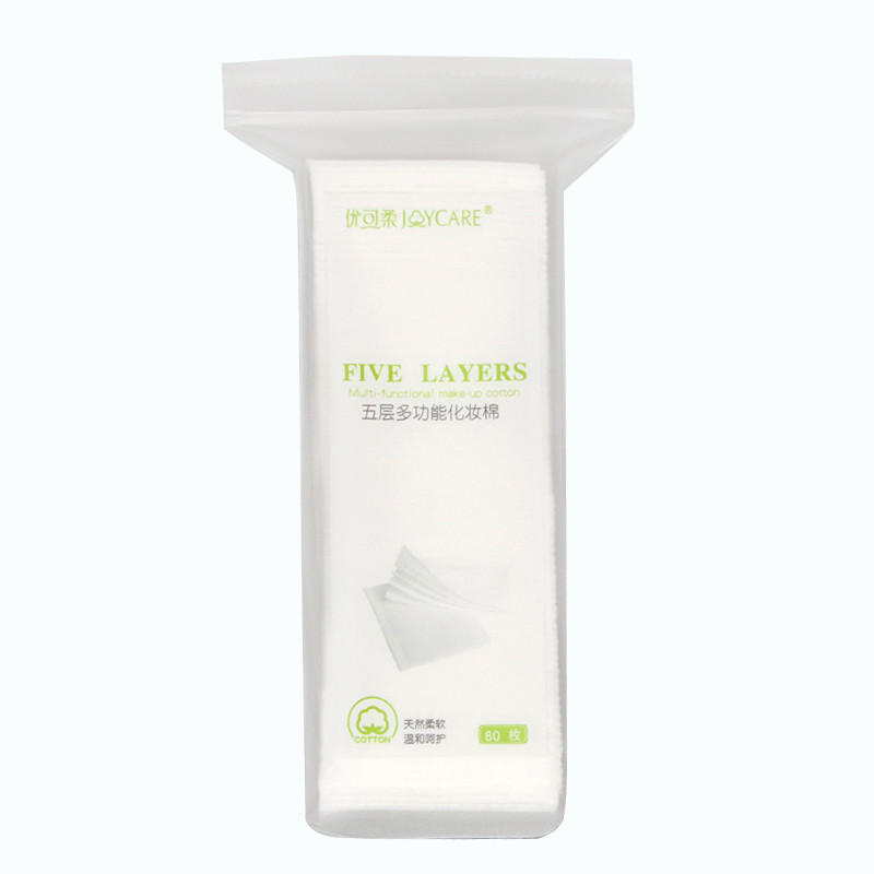 Non Irritation Eco Cotton Wool Pads High Softness Convenient Plastic Free