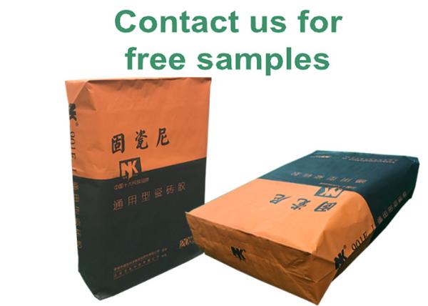 25KG 50KG Dry Mortar Kraft Paper Valve Bags 15KG Packing Valve Bag Sack For 20Kg