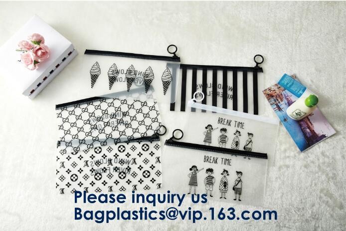 Frosted Plastic PVC Slider Zipper Bag,Pvc Food Grade Plastic PE Slider Zipper Bag For Frest Fruit Suit Packing Bagease