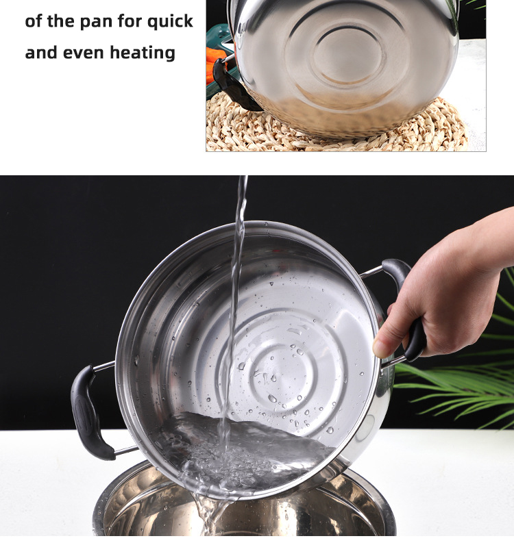 Hot Sale 10 Piece Stainless Steel Cookware Soup Pot Set Stock Pots Cooking Ware Set Cooking Pot Set