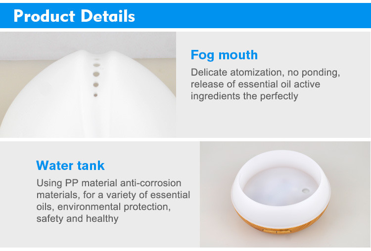 DC 24V 650mAh Smart WiFi Essential Oil Diffuser With Colorful Night Light