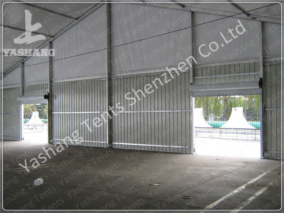 Heat Resistant Tent Accessories Height Customizable Fabric Door Glass Door Roller Gate