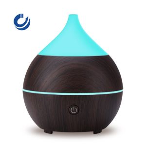 Dark Wood Grain Ultrasonic Bluetooth Aroma Diffuser With Speaker