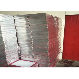 Wooden / Aluminum Silk Screen Frames With Mesh Red Glue Customize Size