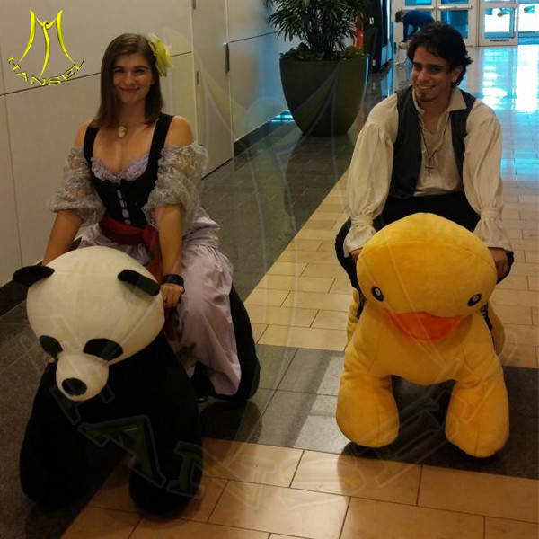 Hansel happy animals ride and giant plush animals kids riding for sale