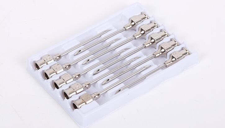 18mm Seats Veterinary Animal Injector Needle With Copper Hub