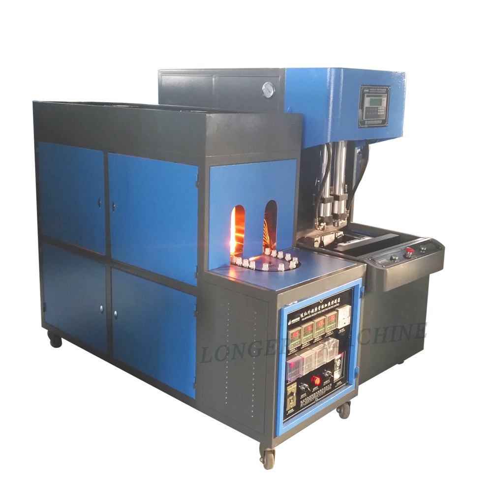 500ML Small Plastic Bottle Making Machine with 4 Cavity and Semi Automatic Operation