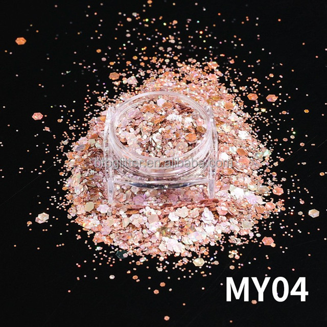 OEM/ODM Yes Chameleon Cat Eye Glitter Sequins Makeup Finger Nail Beauty DIY Quicksand Mahjong Drops Glue Nail Nail Patch Glitter