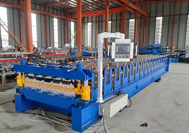 Hydraulic Driving Double Layer Roll Forming Machine Suitable Thickness 0.3-0.8mm