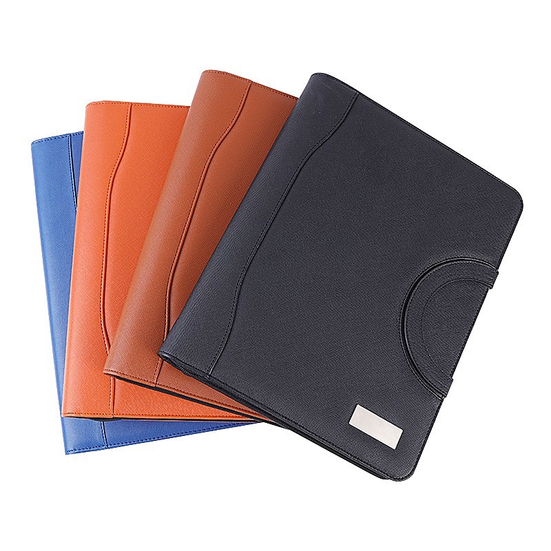 A4 Ring Binder Leather Business Portfolio Multicolor Portable Custom Logo