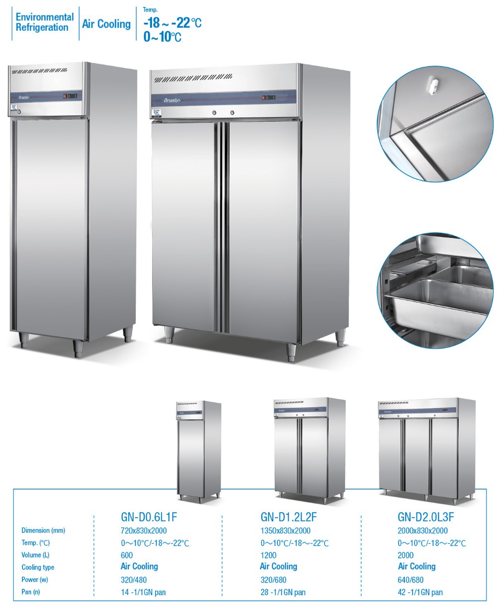 Multipurpose 50HZ Commercial Upright Fridge Single Door Microcomputer Control