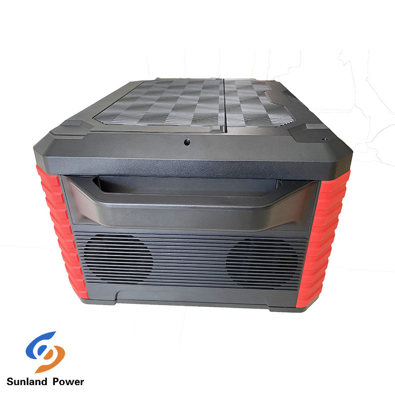 Solar Panel Portable Energy Storage System Outdoor Power Station 2000Wh With Inverter