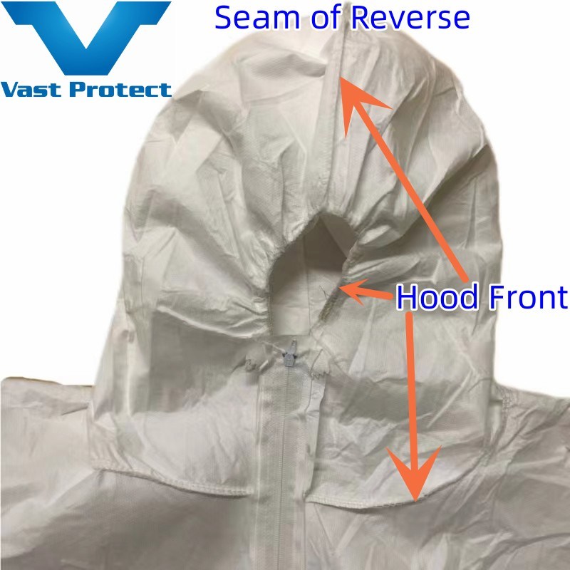 En13034 White Disposable Breathable Soft Waterproof Micro Film Clothing