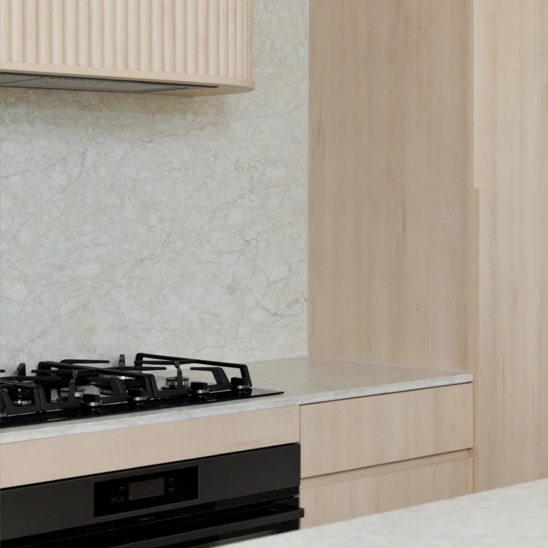 Open-Ended 0 Silica Quartz Stone Surface Kitchen Cabinets Luxury Designs Solid Wood Lacquer Kitchen Furniture for Builder