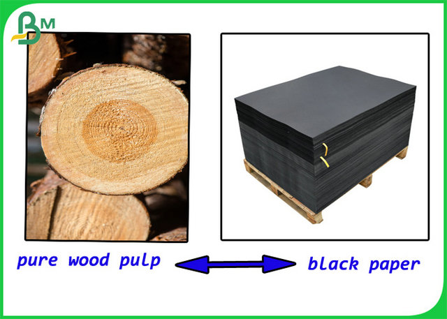 300gram 350gram Smooth Texture Black Paper Sheet In 36" x 48" To Folding Cartons 