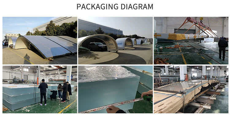 High Surface Hardness Acrylic Outside Swimming Pool with Super Thick Perspex Glass