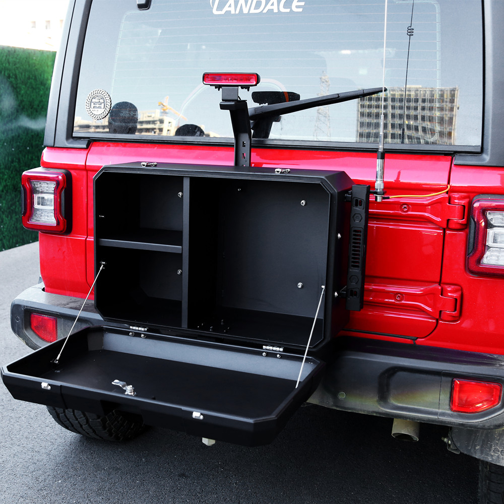 Efficiently Organize Tools with Aluminum Storage Box in Matte Black Powder Coating