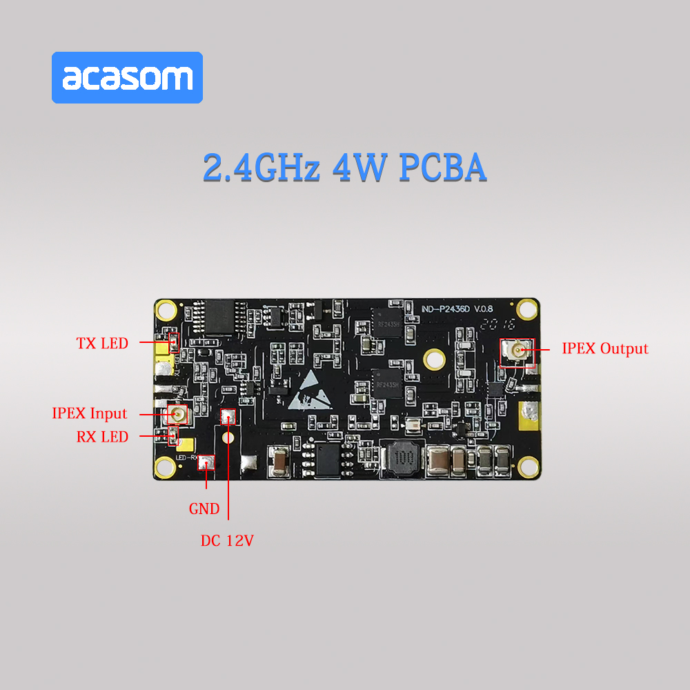 Enhance Your Flight: 2.4GHz 4W Drone Signal Extender PCBA With 36dBm Boost