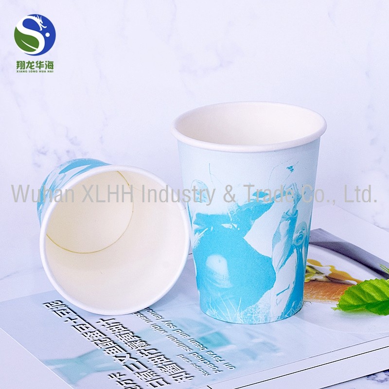 7Oz White PLA Coated Paper Cup Biodegradable Flexo Print For Home Office