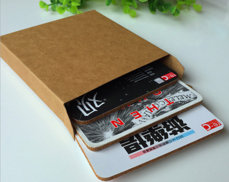 Brown Box packaging Wooden cork coaster Customized size and printed logo for home and hotel