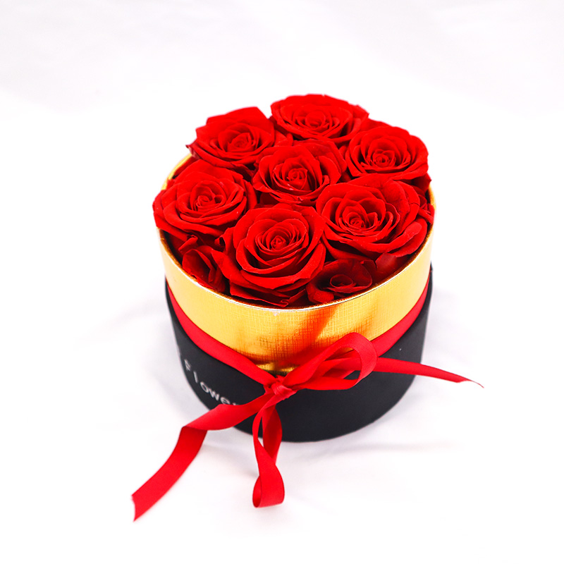 Beautiful Color Favor Gift Boxes , Eternal Love Preserved Flowers In A Box
