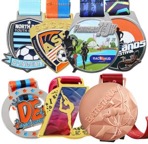  Football Soccer Custom Metal Medals Dance Gymnastic Sports Copper Medals Manufactures
