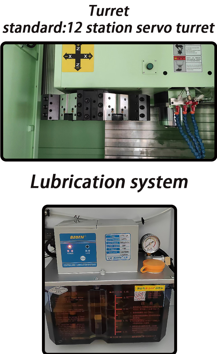 Servo Turret Lathe CNC Machine High Speed Cutting Vertical Lathe Machine