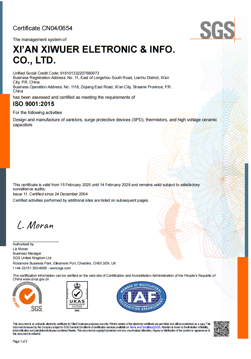 High Voltage Ceramic Disc DC Capacitors / Manufacture