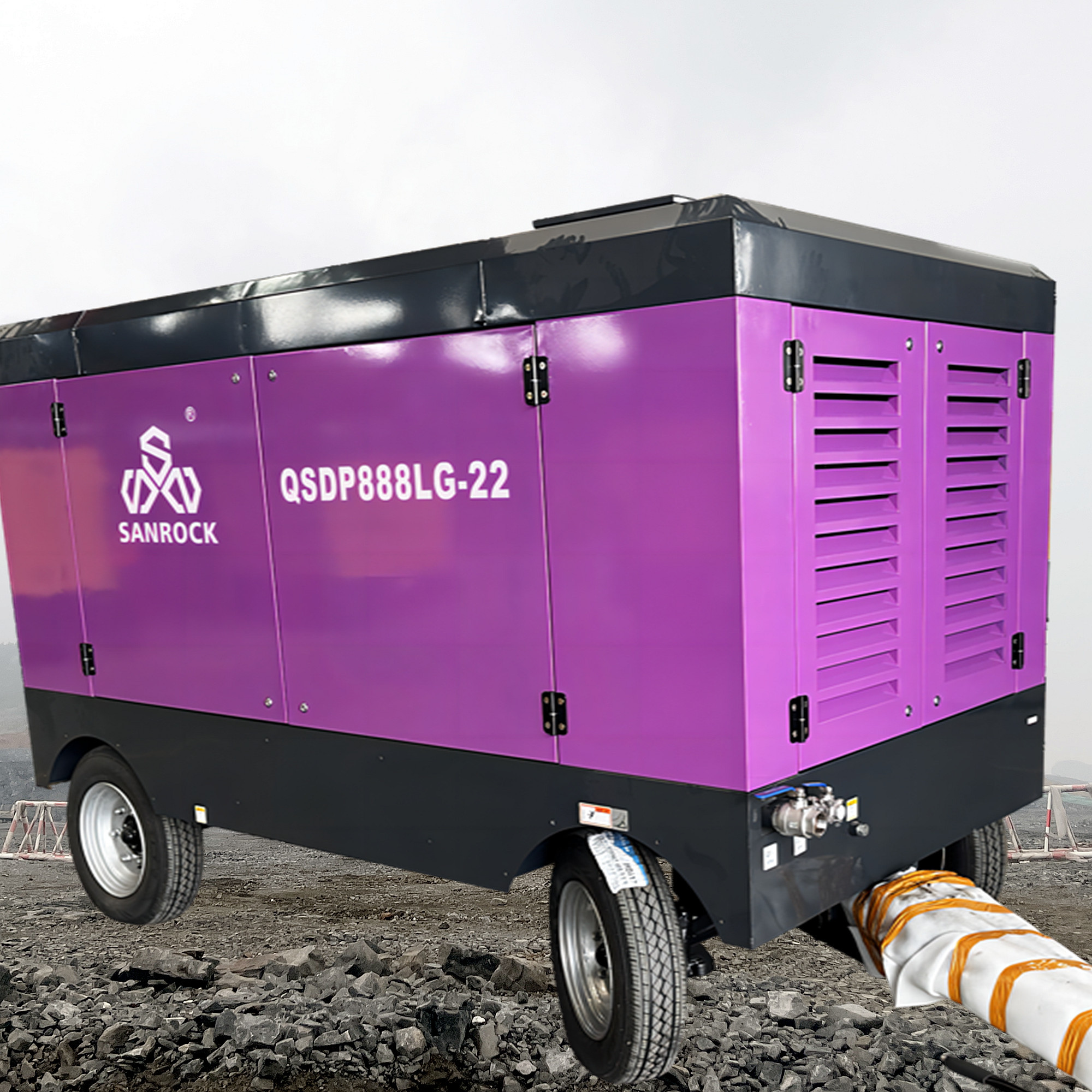 SANROCK High Pressure Screw Air Compressor Machine Mining Price