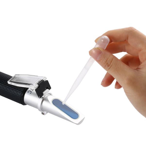 0-10% Brix Hand Held Sugar Refractometer Soft Rubber Eyepiece For Comfortable