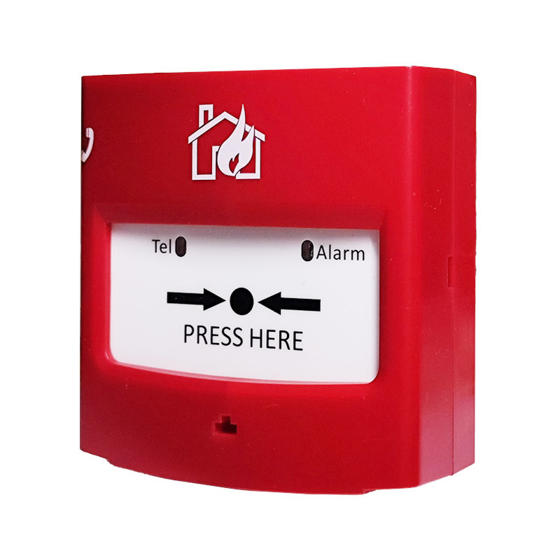 Red Addressable Smoke Alarm System Manual Call Point 2 Wire DC24V