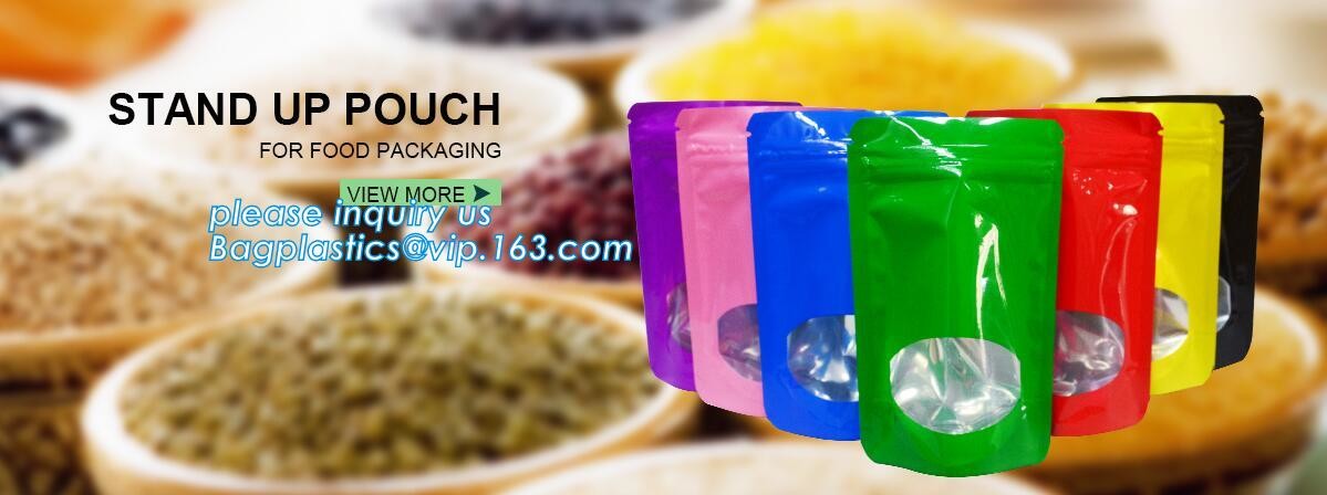 clear opp/cpp three side seal bag for beans,biscuits,cookies,pp cpp self-adhesive poly bag with glue tape,CPP BOPP plast