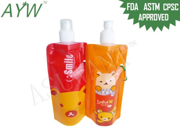 Food Liquid Pouch Packaging For Kids Beverage , Plastic Liquid Bags With