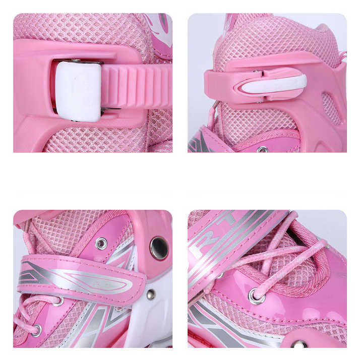 XL XS Size PP PU Adjustable Quad Skates Single Double Row Roller Skates