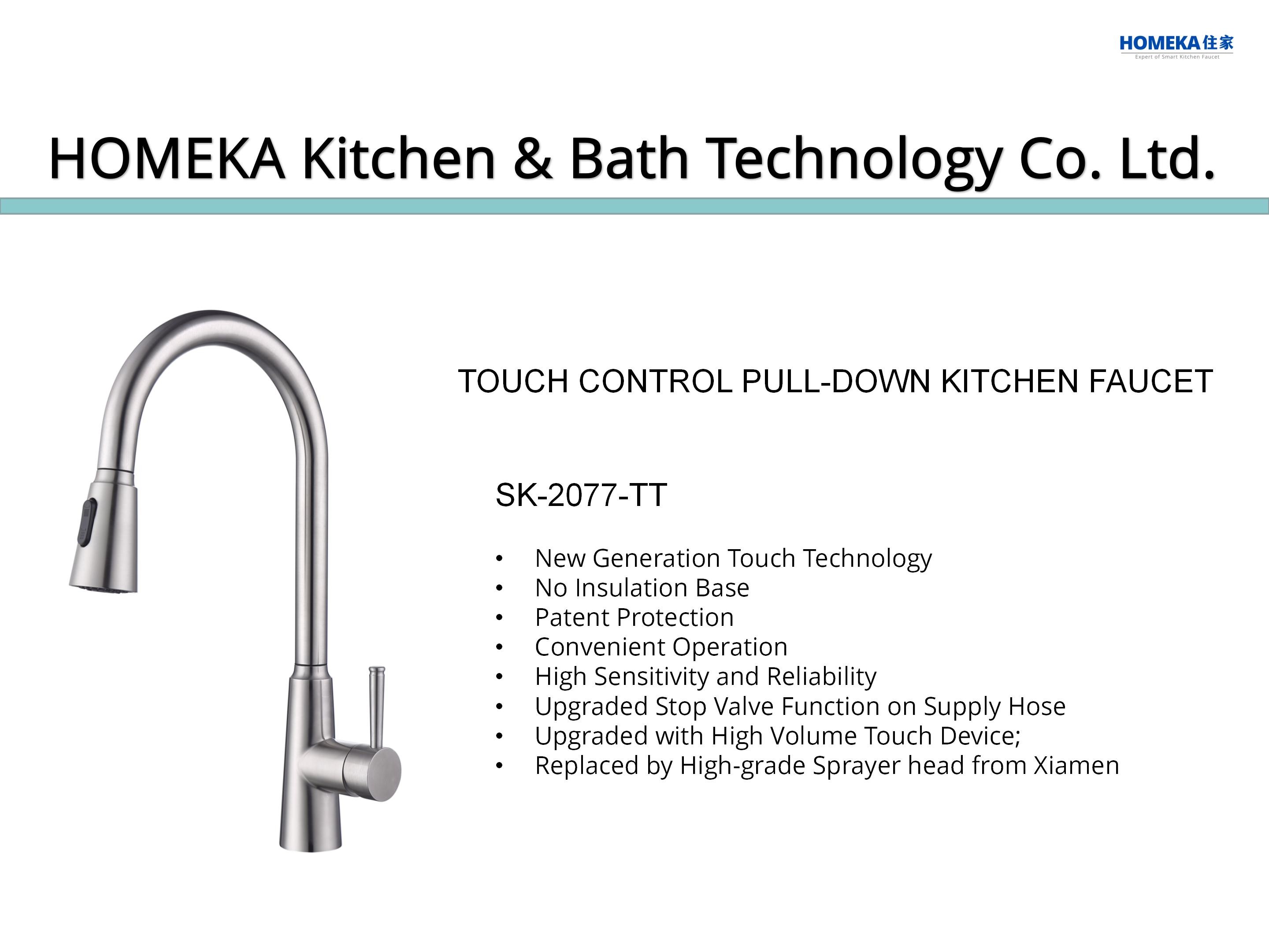 Motion Sensor Taps 18/10 Stainless Steel Deck Mounted Kitchen Faucet With Sprayer
